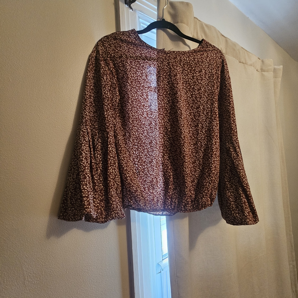 Floral Brown Women's Top